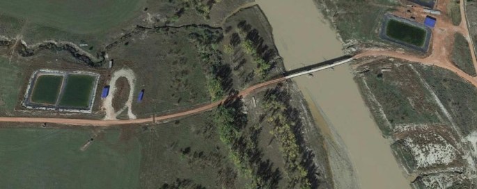 Bice water depot and bridge