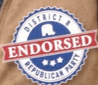 District 8 endorsed logo